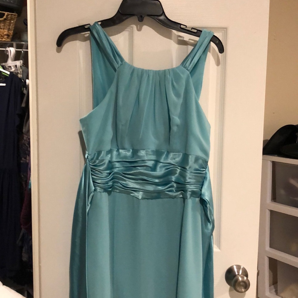 Turquoise brides maids dress